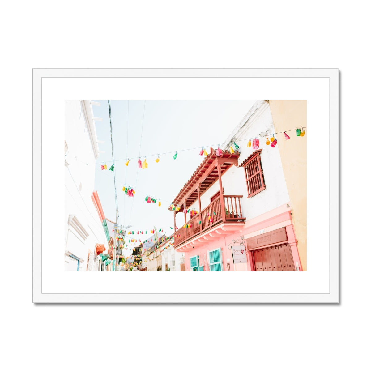 STREETS OF CARTAGENA III Framed & Mounted Print