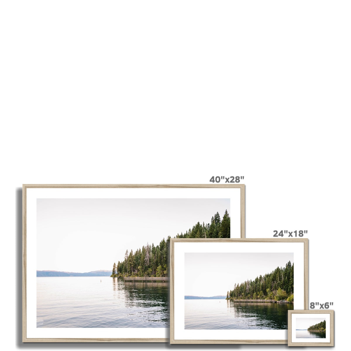 LAKE TAHOE III Framed & Mounted Print