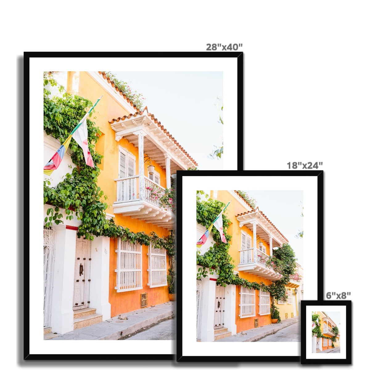 CARTAGENA BALCONY II Framed & Mounted Print