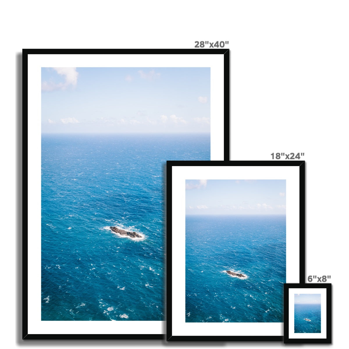 OCEAN Framed & Mounted Print