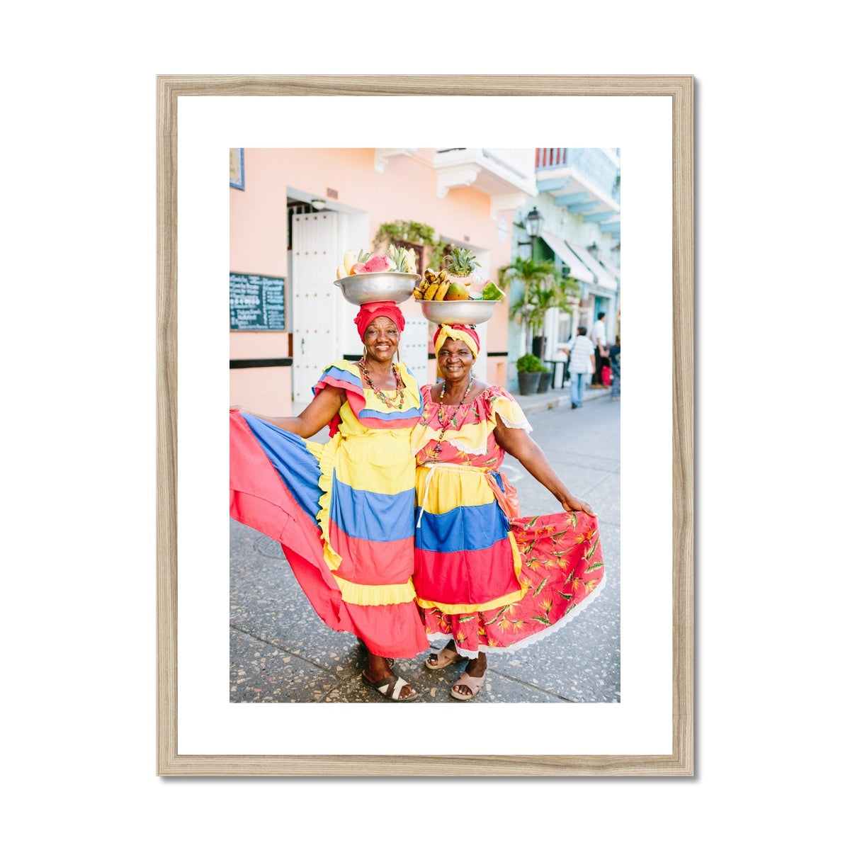 CARTAGENA FRUIT VENDOR III Framed & Mounted Print
