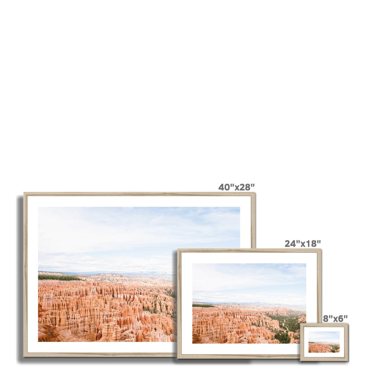 BRYCE CANYON Framed & Mounted Print