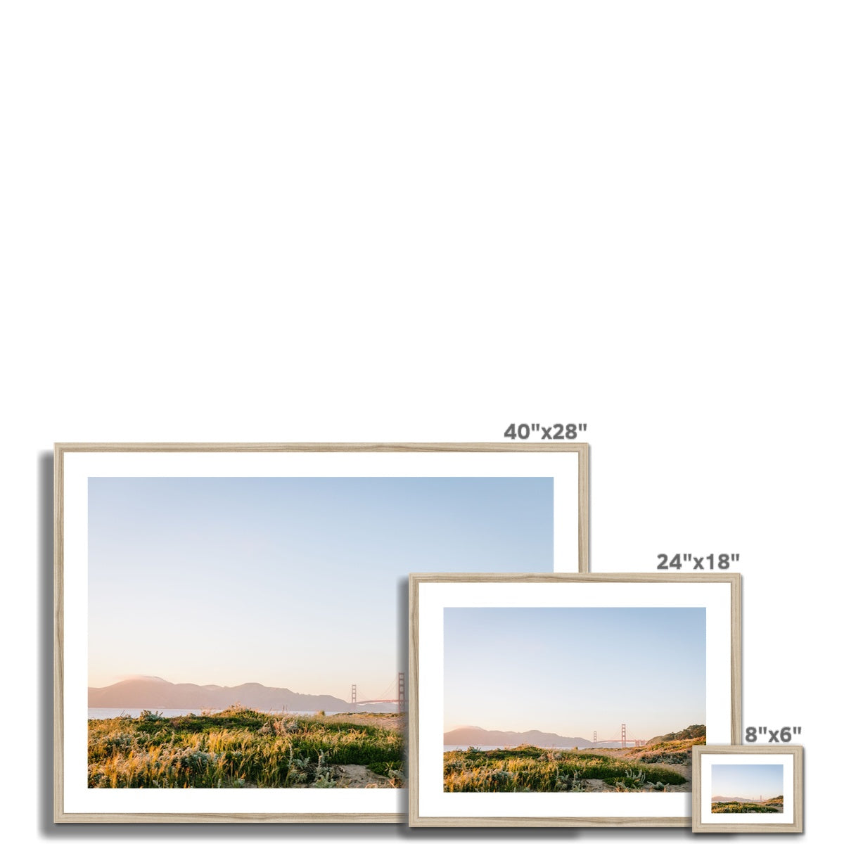 BAKER BEACH Framed & Mounted Print