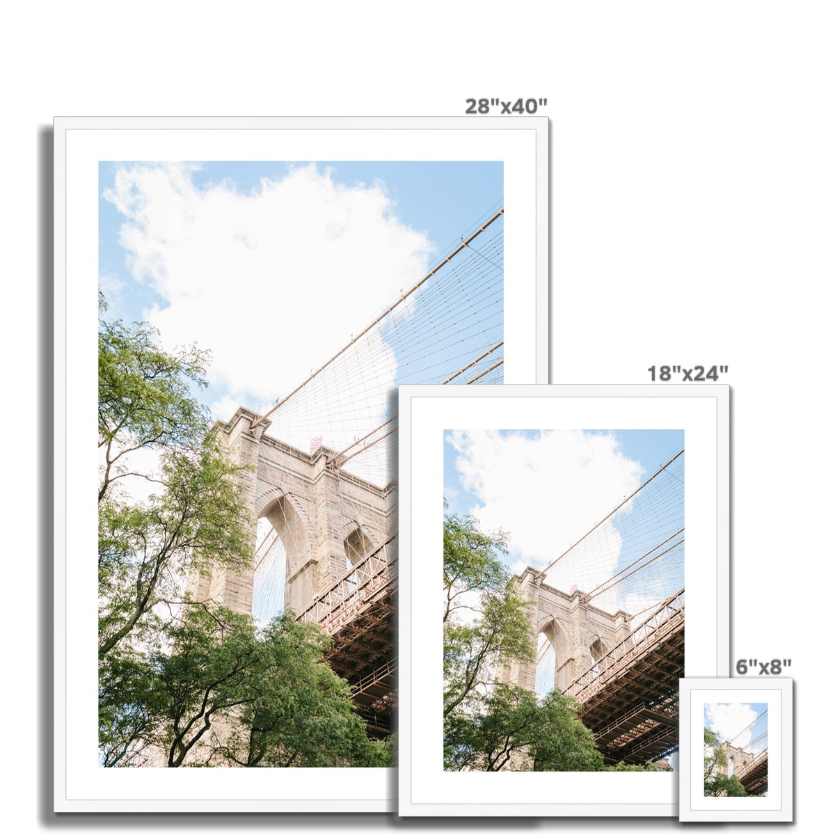 BROOKLYN BRIDGE Framed & Mounted Print
