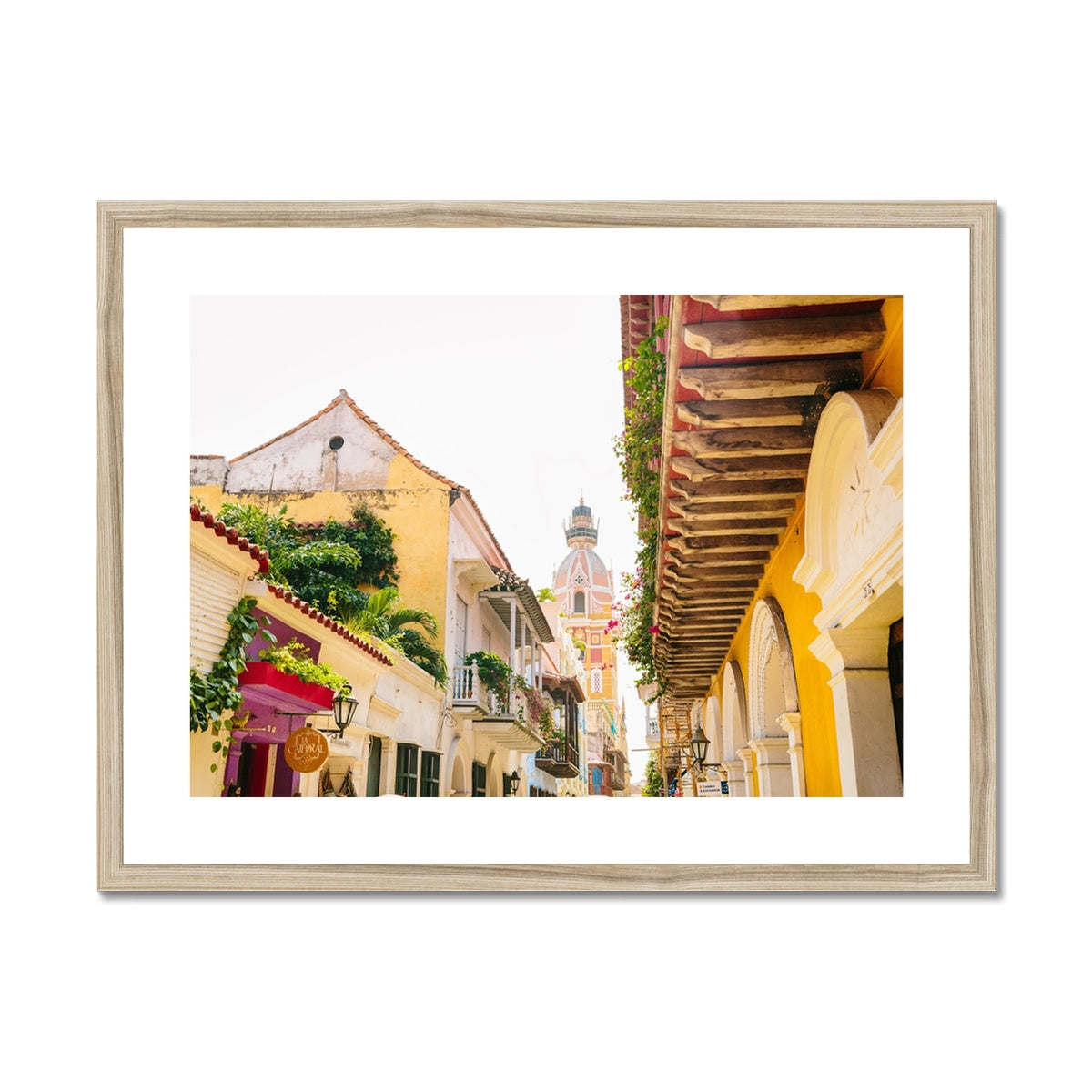 STREETS OF CARTAGENA VI Framed & Mounted Print