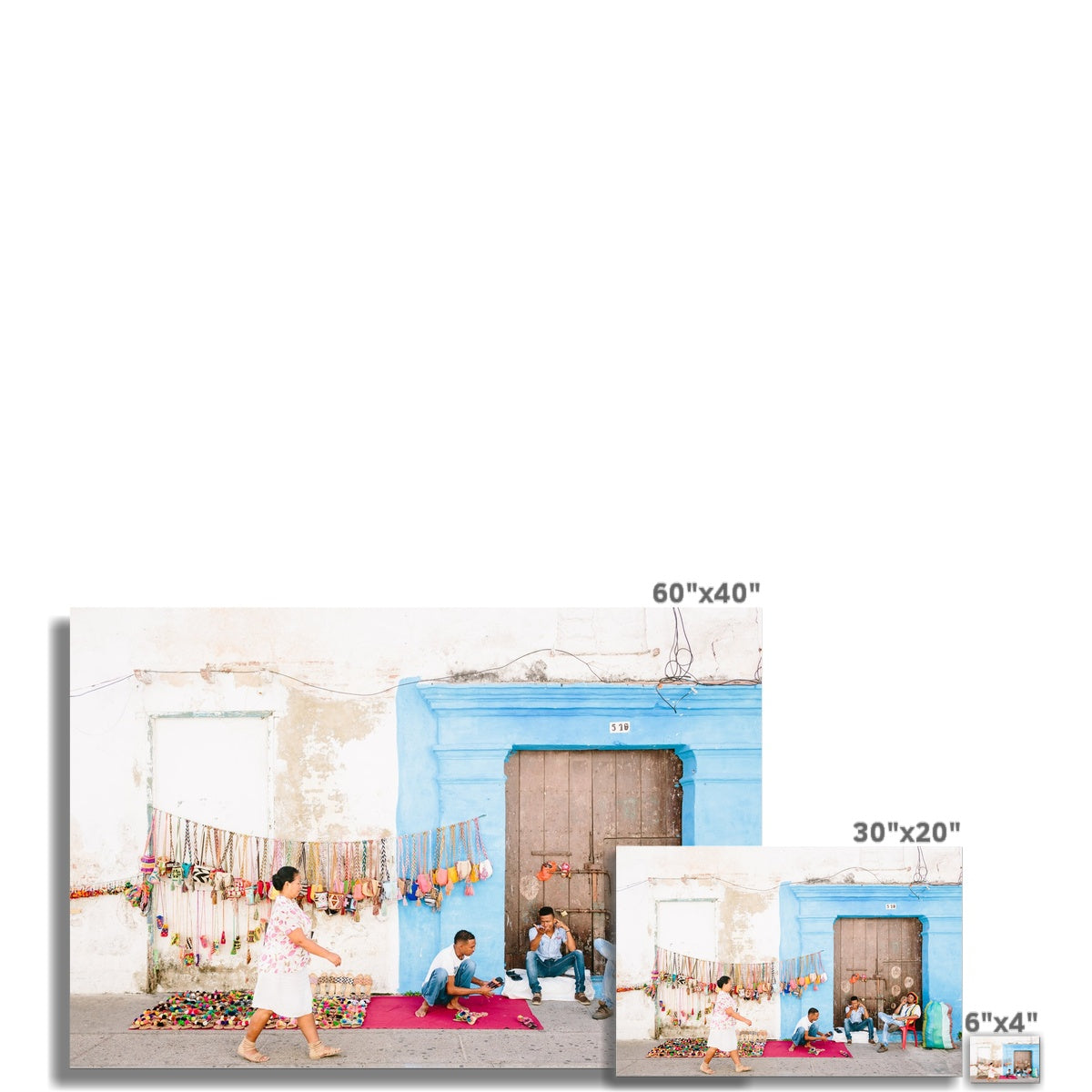 CARTAGENA STREET MARKET Fine Art Print