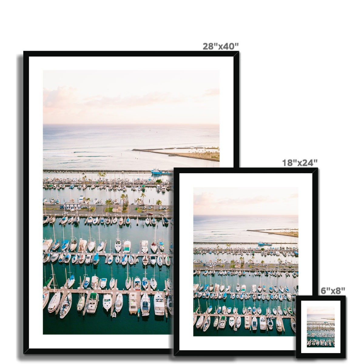 HAWAII MARINA Framed & Mounted Print