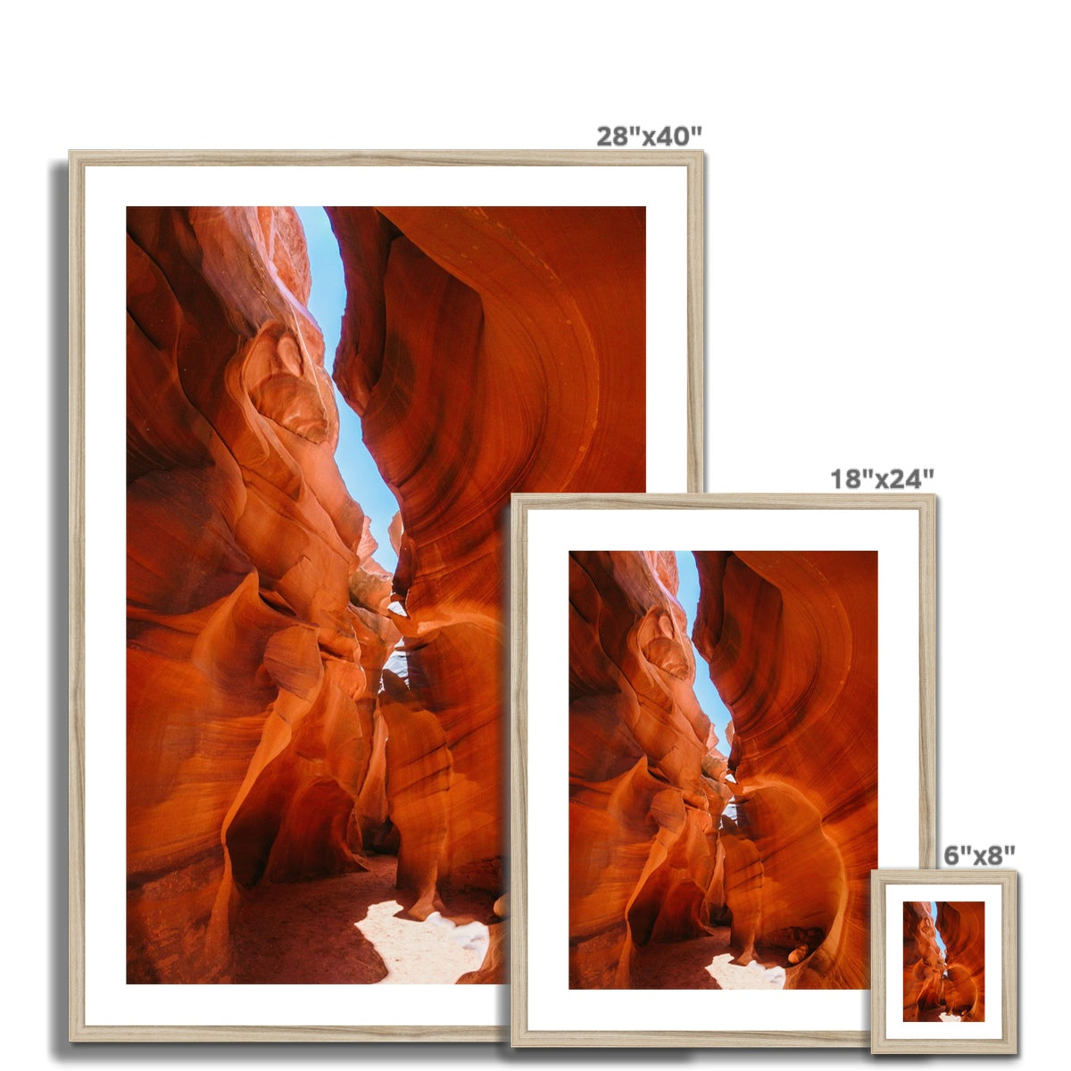 ANTELOPE CANYON Framed & Mounted Print