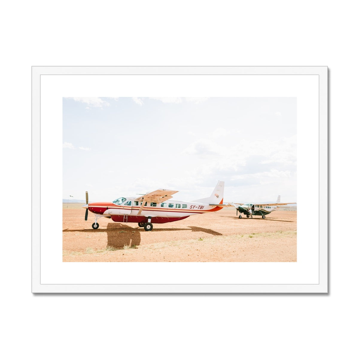 SAFARI PLANES Framed & Mounted Print