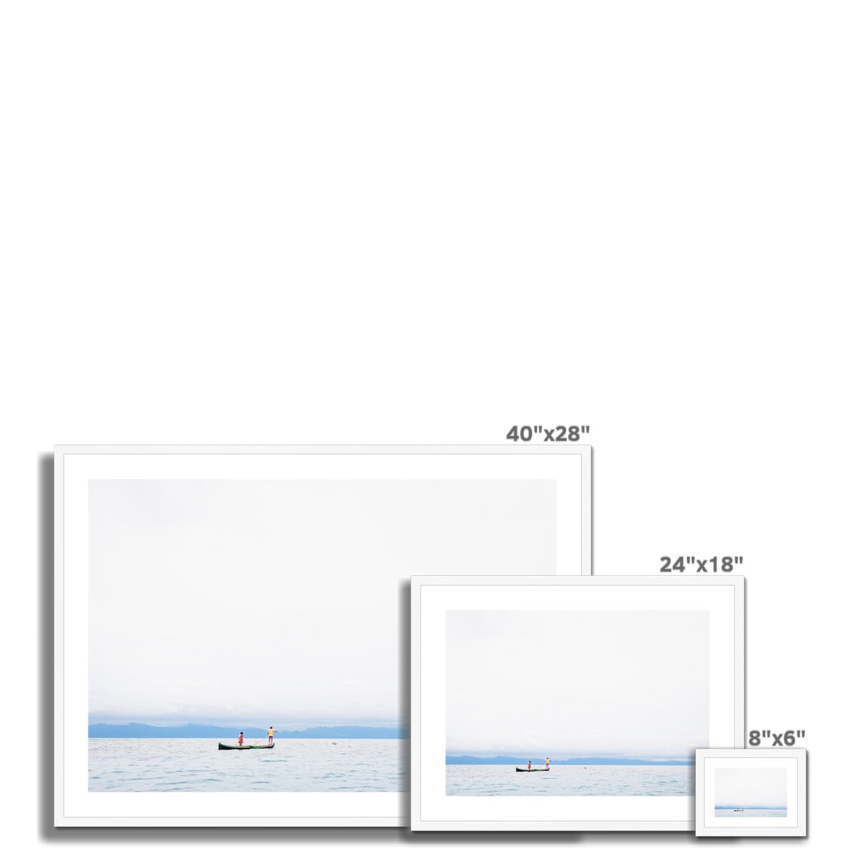 PANAMANIAN FISHERMEN Framed & Mounted Print