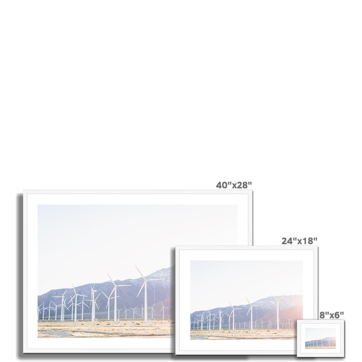WINDMILLS Framed & Mounted Print