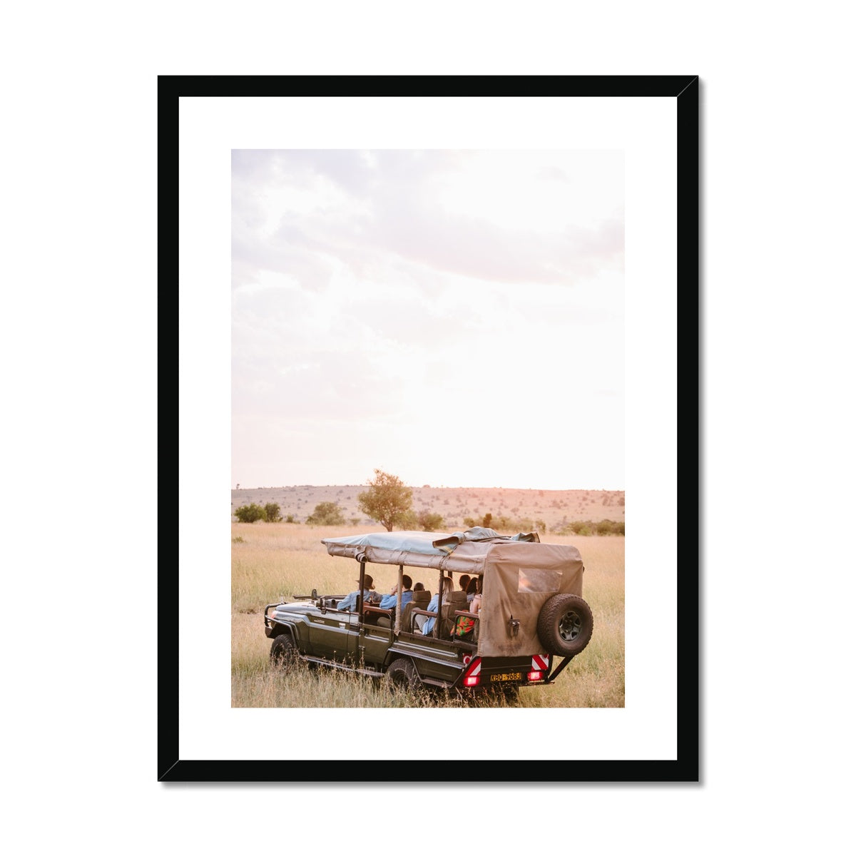 SAFARI JEEP Framed & Mounted Print
