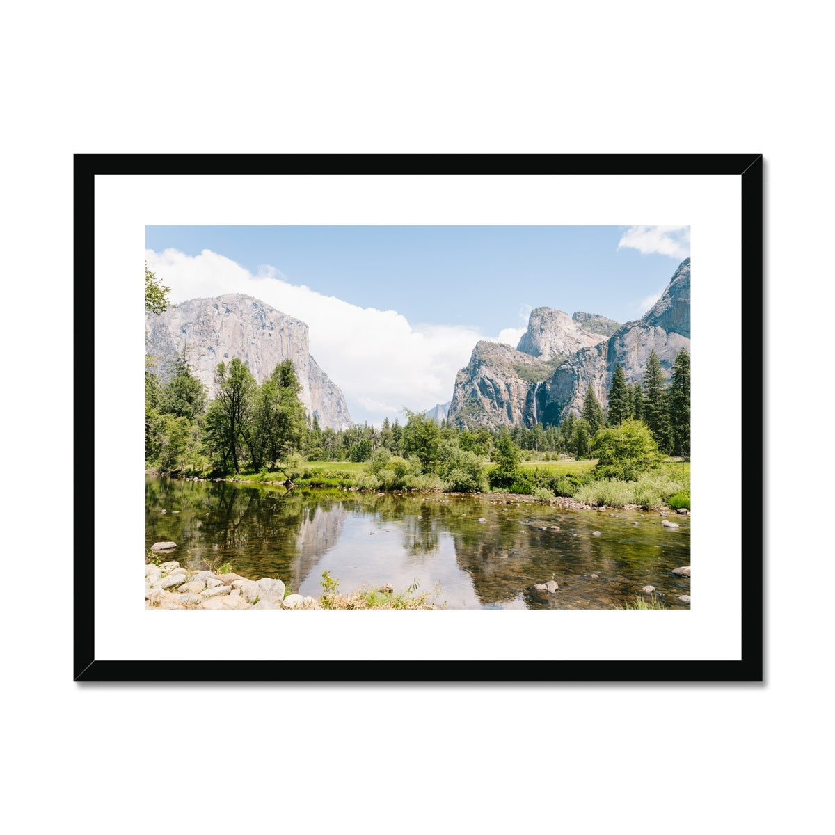 YOSEMITE LAKE Framed & Mounted Print
