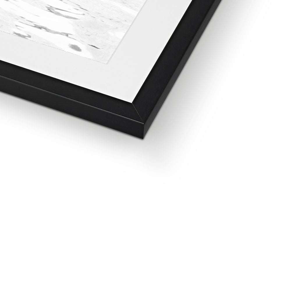 GONDOLIER BW Framed & Mounted Print