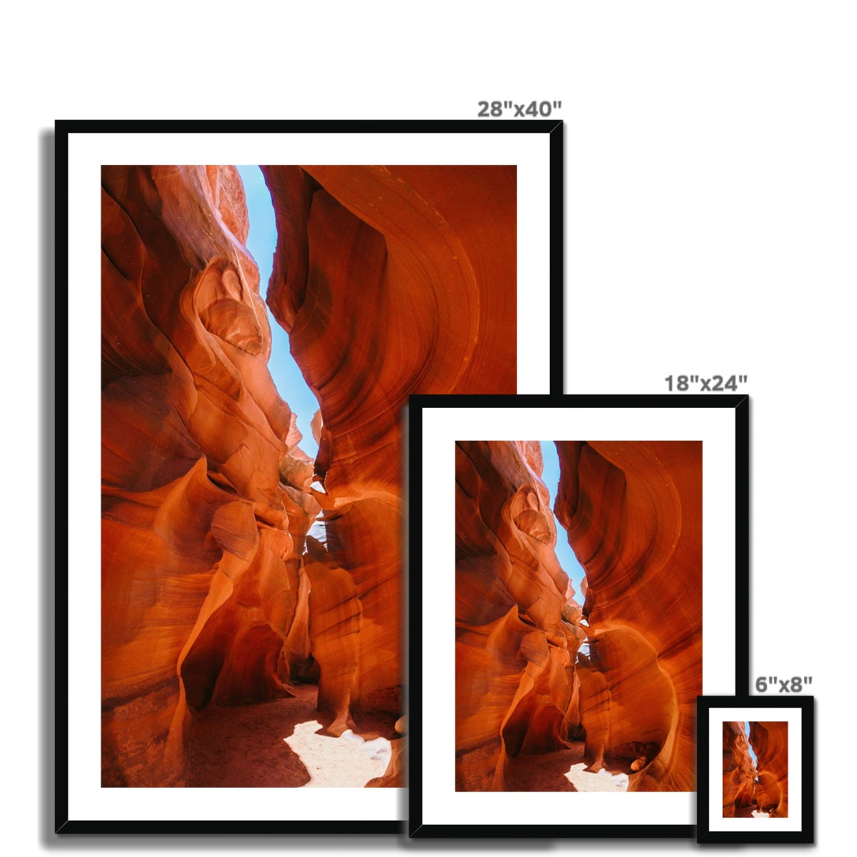 ANTELOPE CANYON Framed & Mounted Print