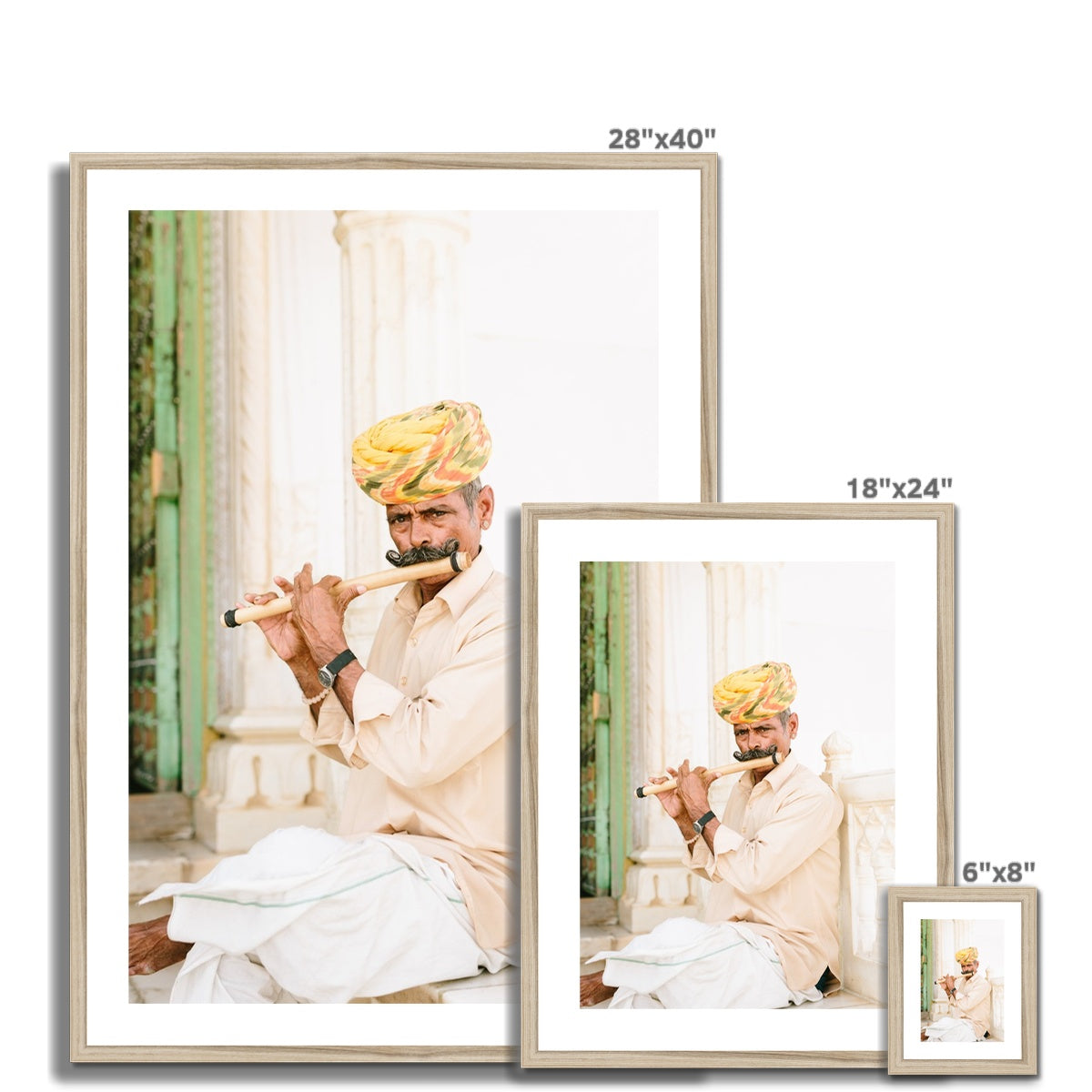 INDIAN MUSICIAN Framed & Mounted Print