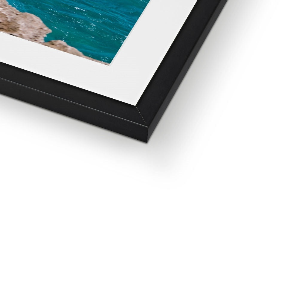 CRASHING WAVES Framed & Mounted Print