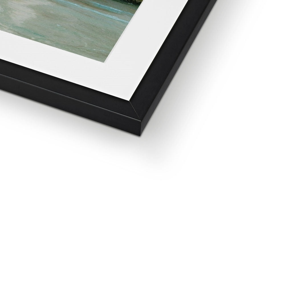 VENICE BOAT GARAGE Framed & Mounted Print