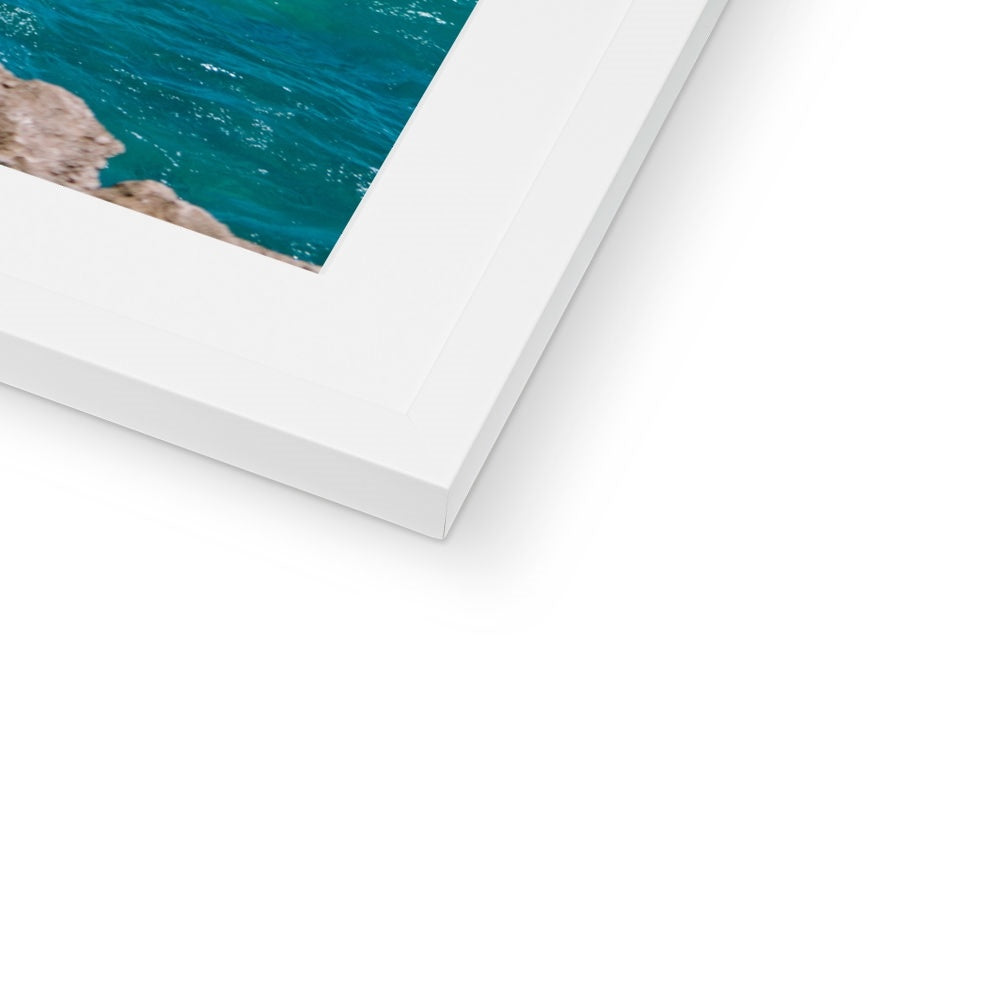 CRASHING WAVES Framed & Mounted Print