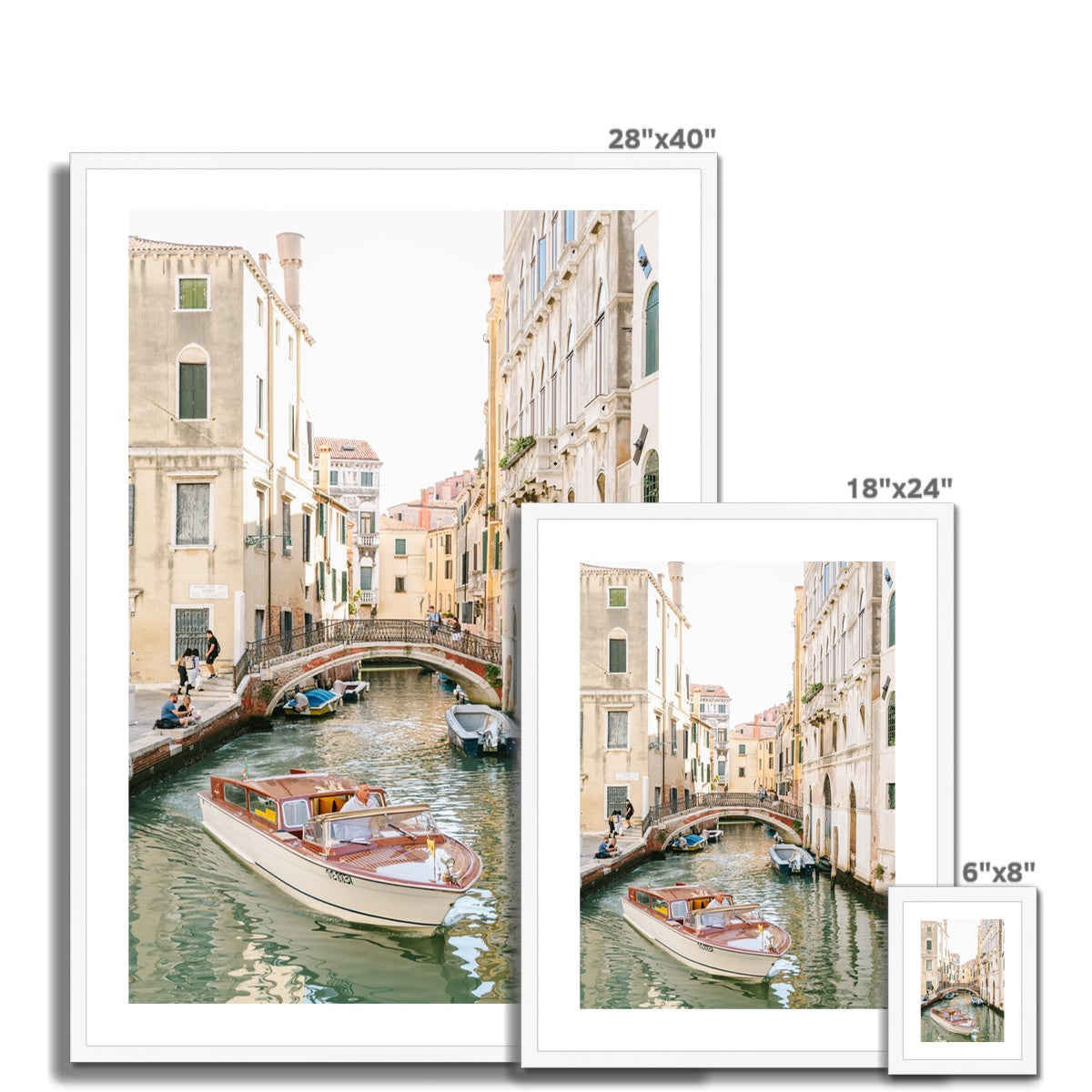 VENICE BOAT II Framed & Mounted Print