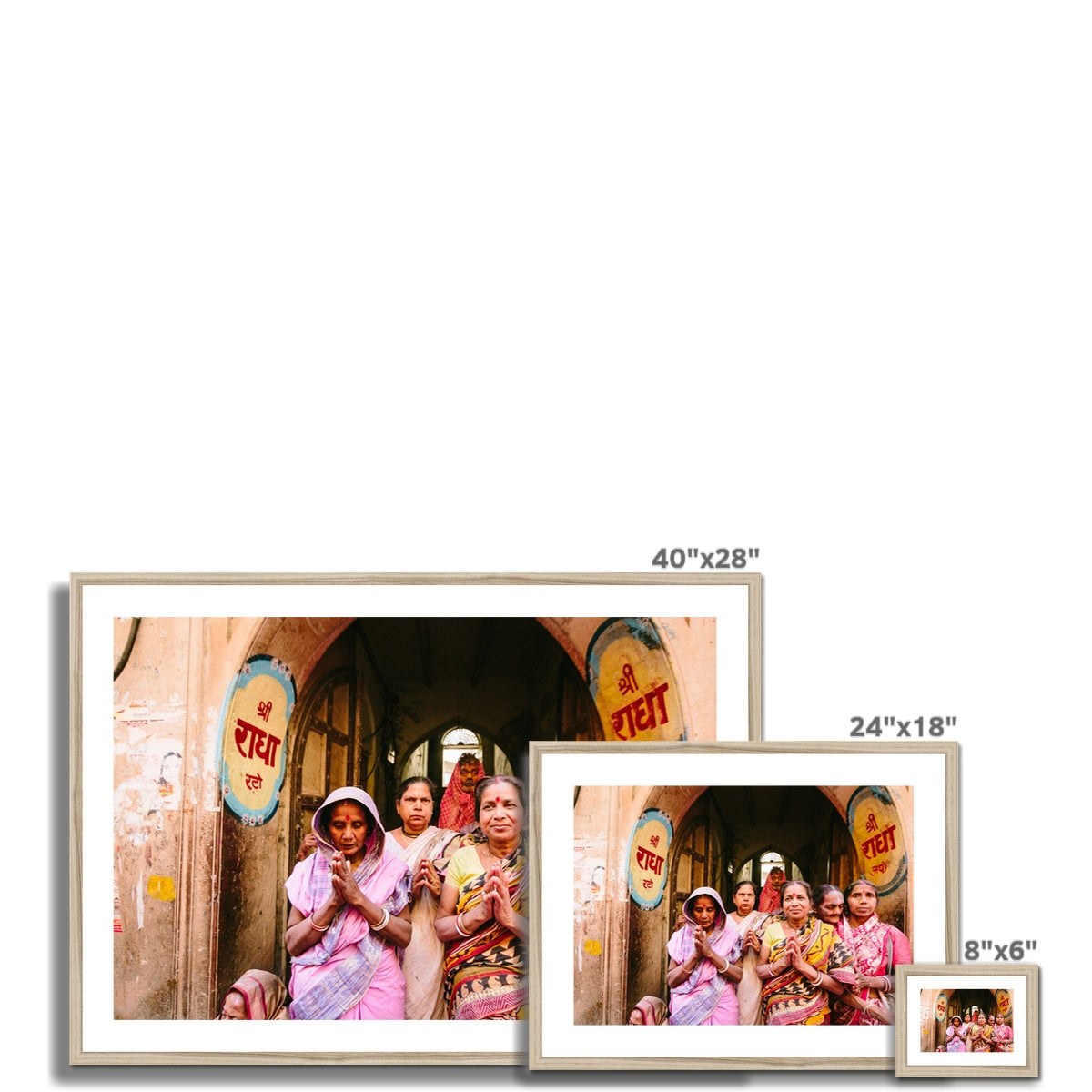 WOMEN AT HOLI Framed & Mounted Print