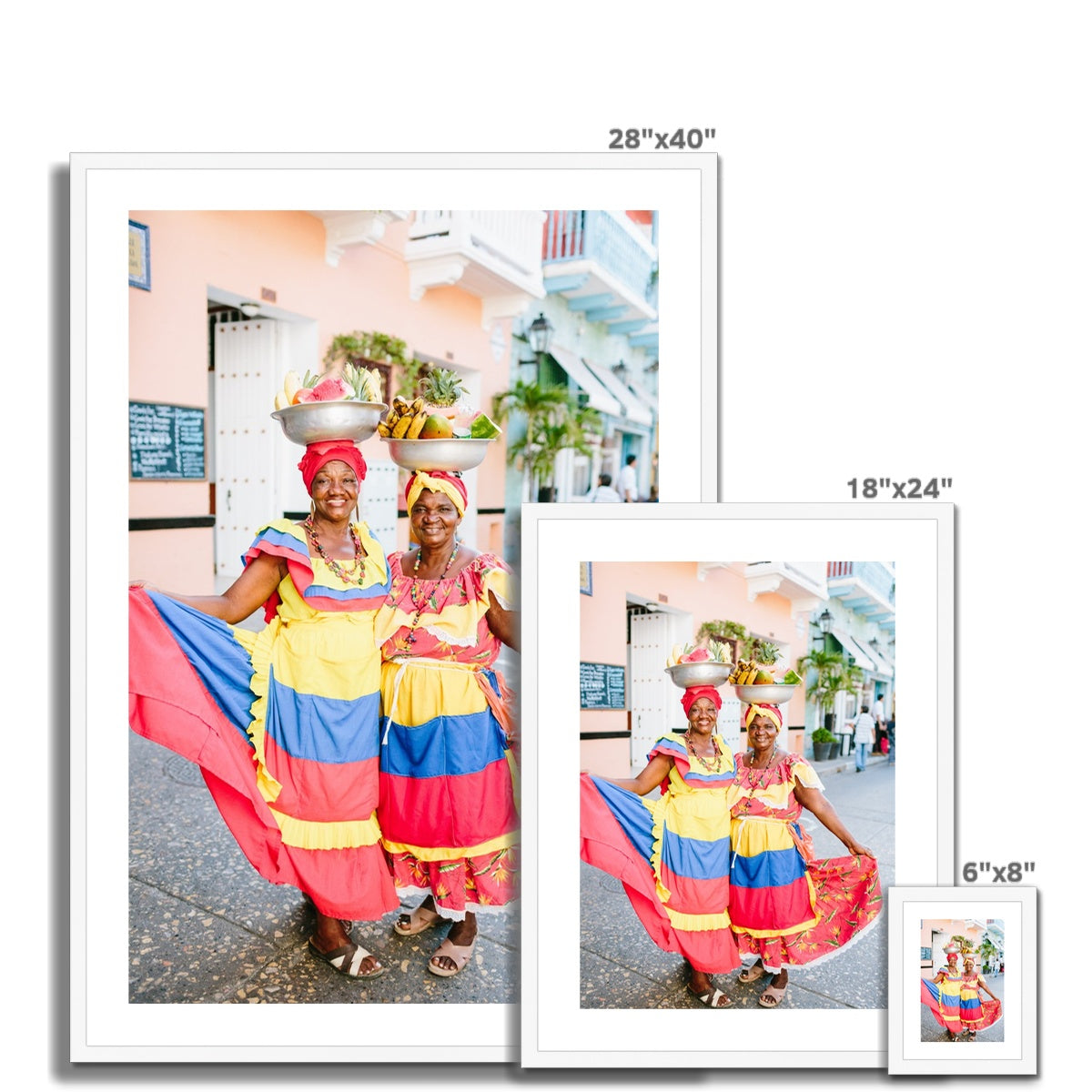CARTAGENA FRUIT VENDOR III Framed & Mounted Print