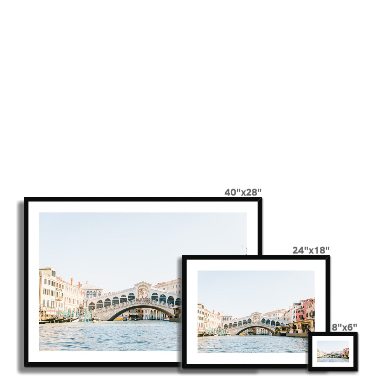 RIALTO BRIDGE Framed & Mounted Print