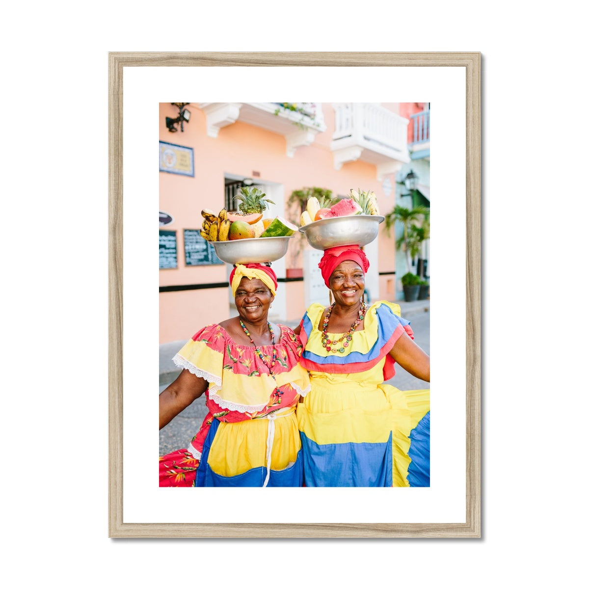 CARTAGENA FRUIT VENDOR II Framed & Mounted Print