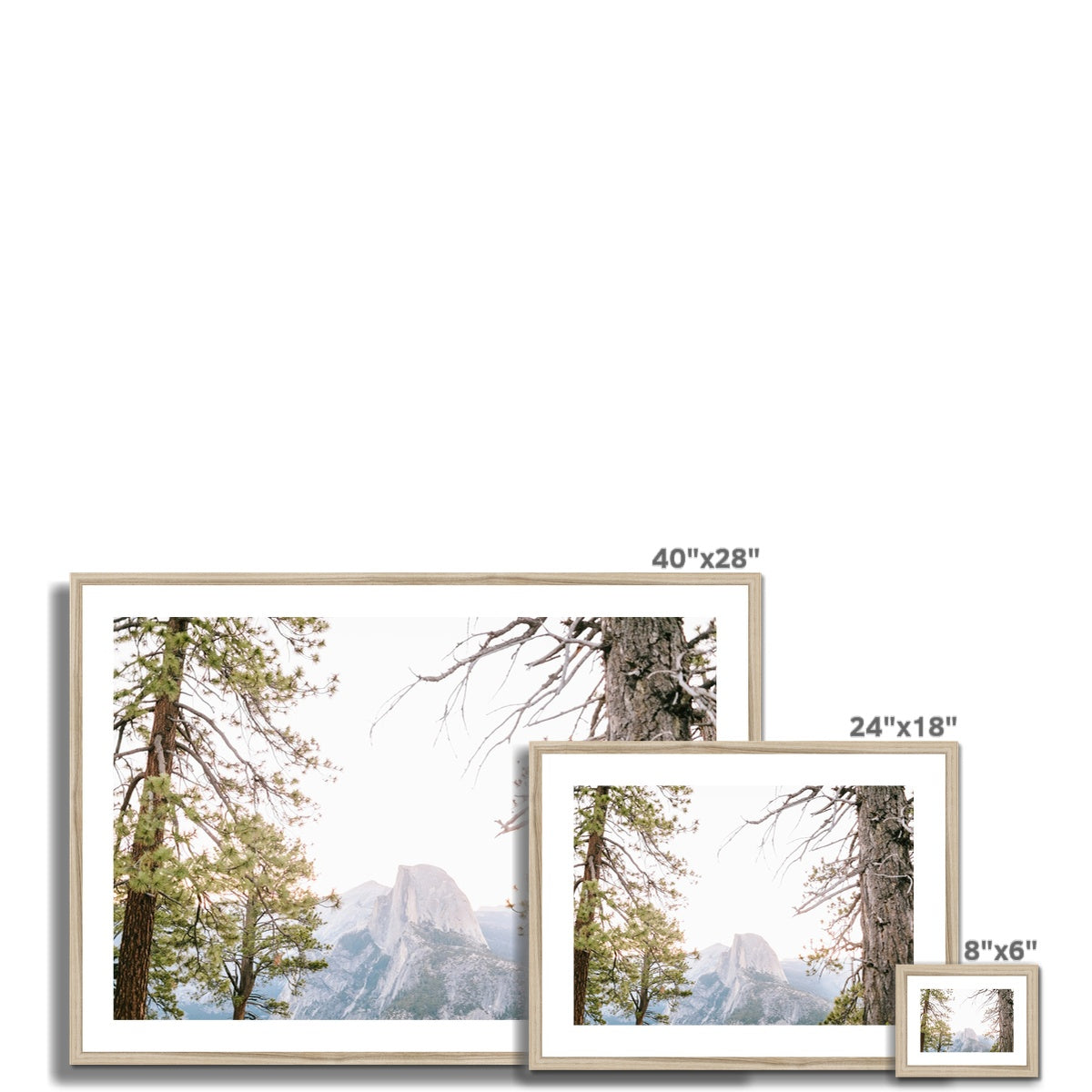 HALF DOME Framed & Mounted Print