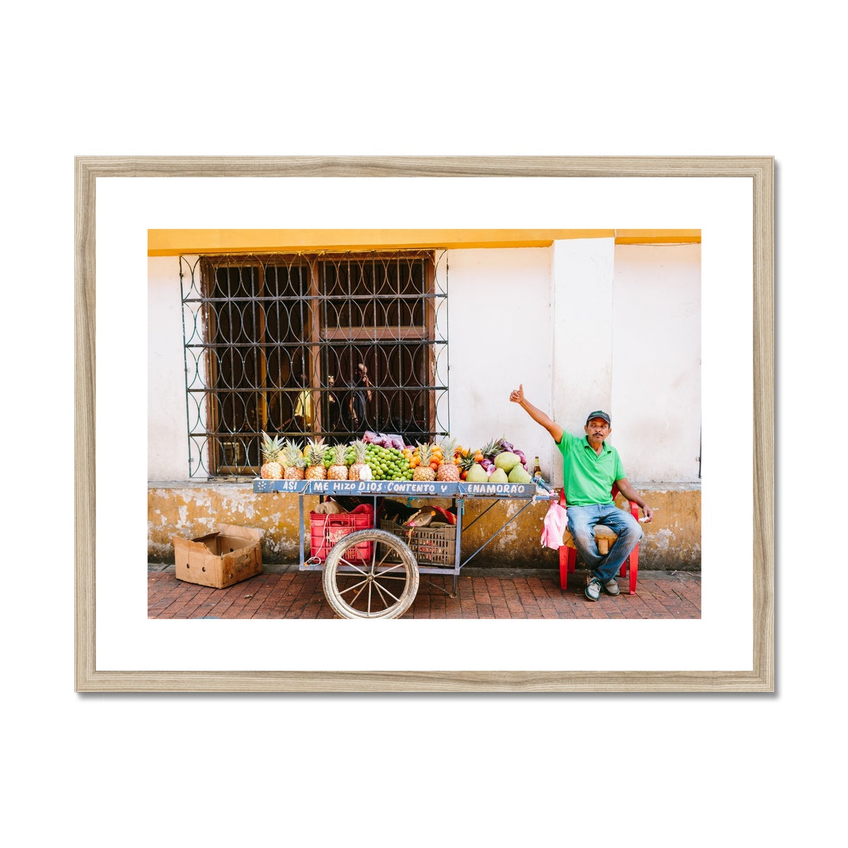 CARTAGENA FRUIT VENDOR IV Framed & Mounted Print