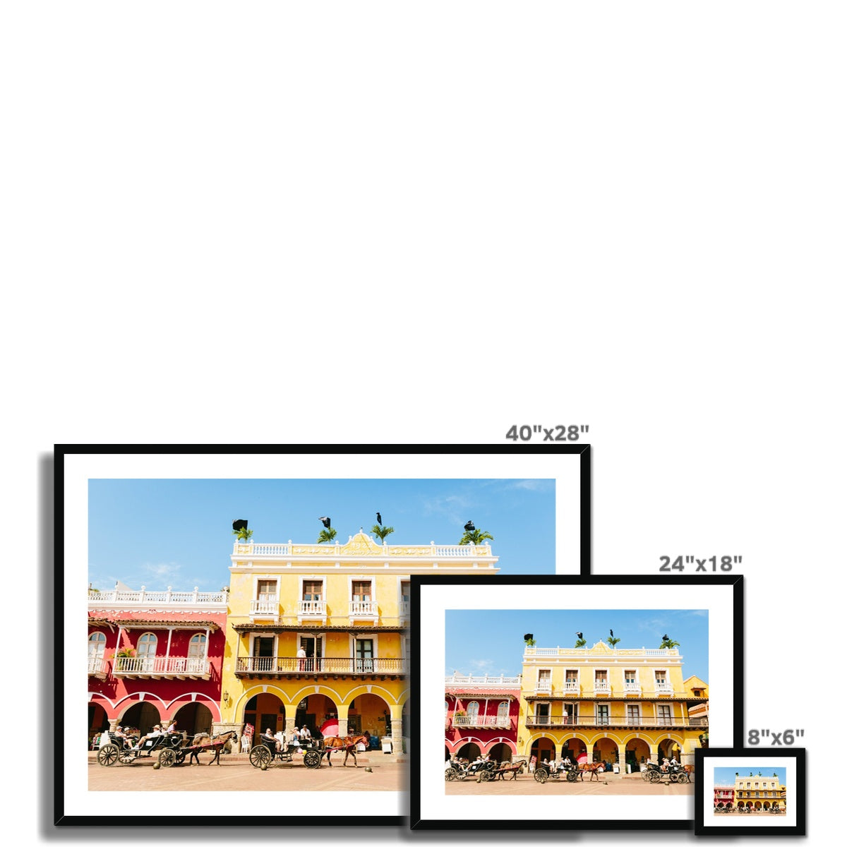 CARTAGENA PLAZA Framed & Mounted Print