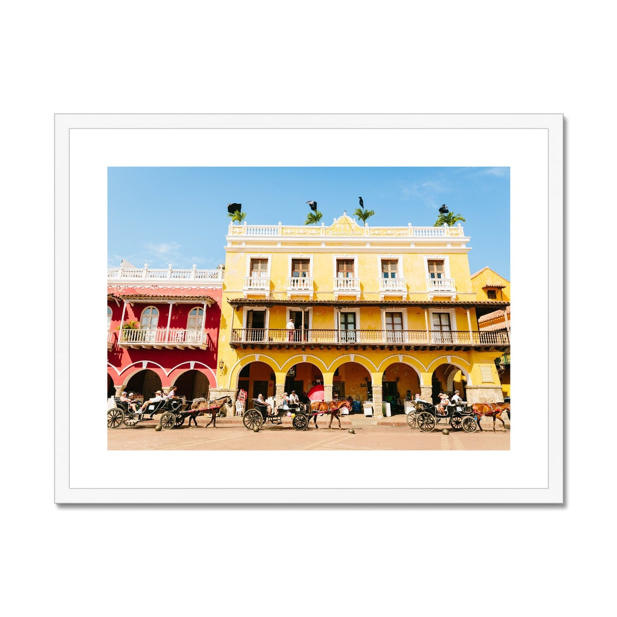 CARTAGENA PLAZA Framed & Mounted Print