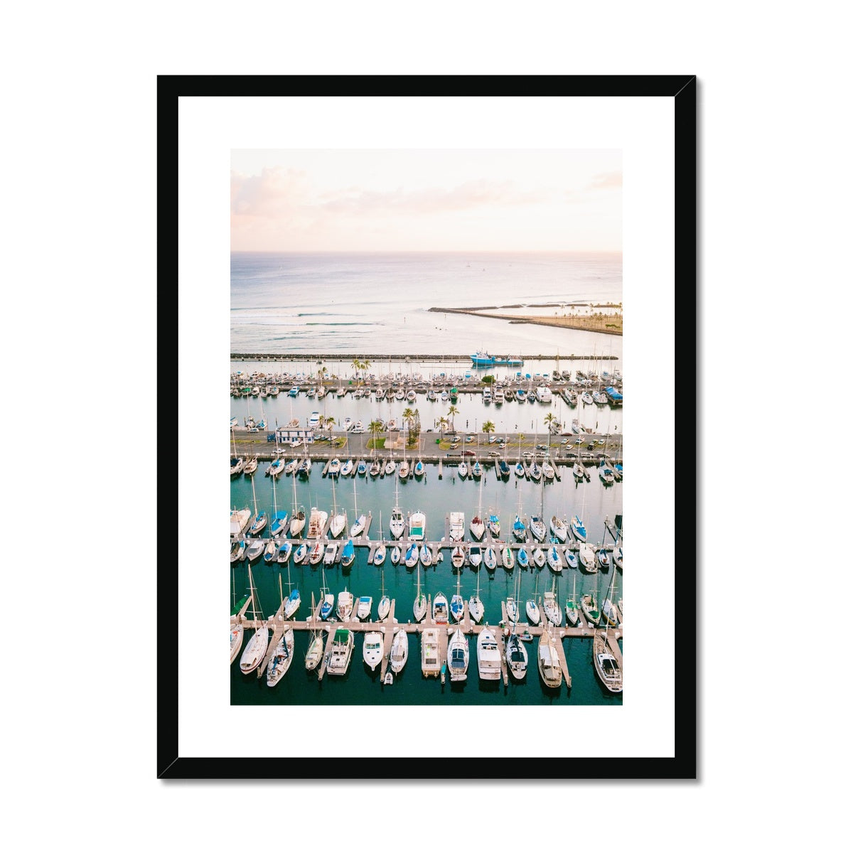 HAWAII MARINA Framed & Mounted Print