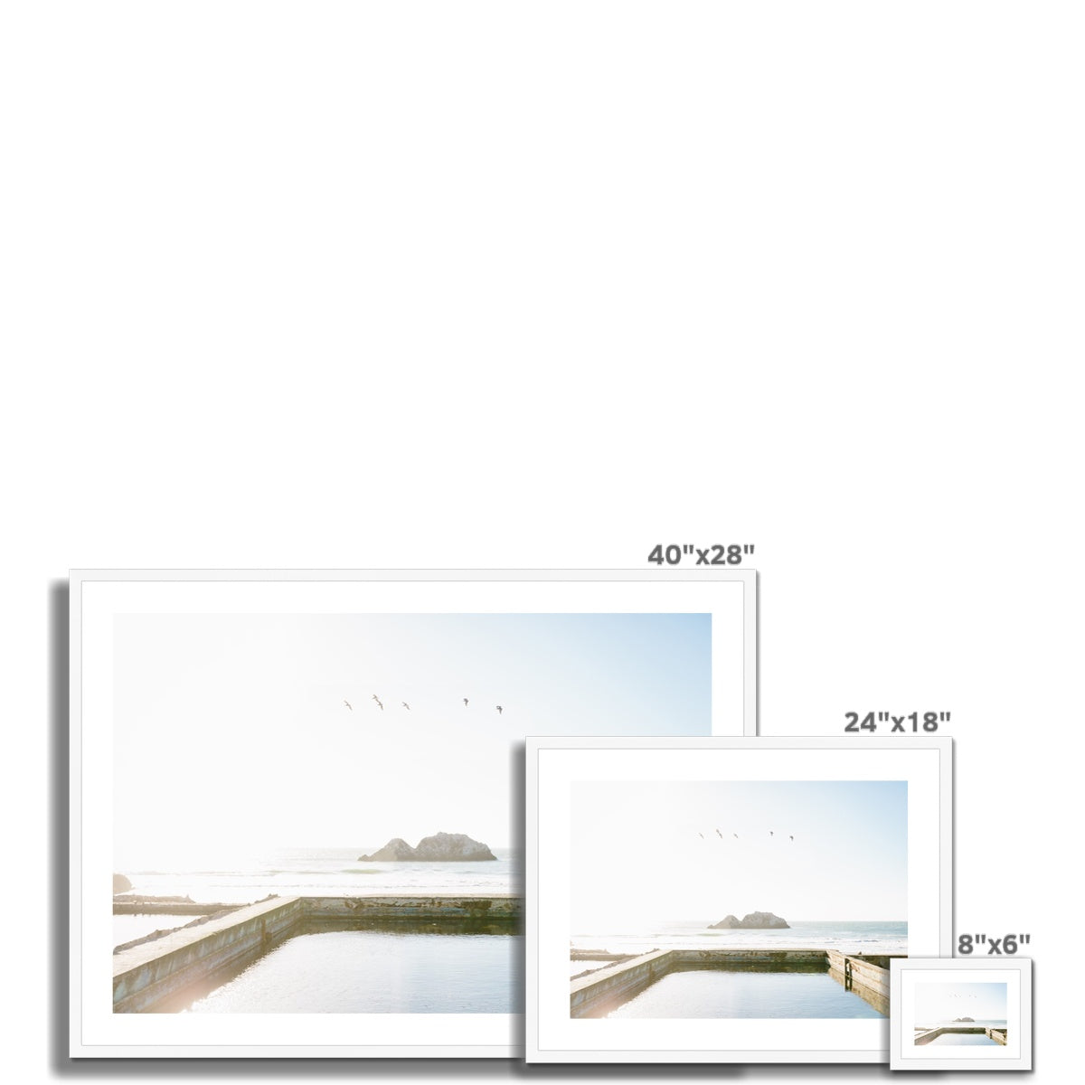 SUTRO BATHS Framed & Mounted Print