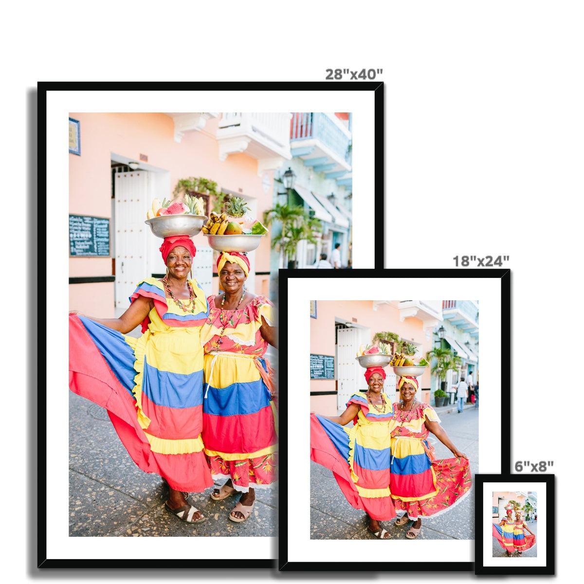 CARTAGENA FRUIT VENDOR III Framed & Mounted Print