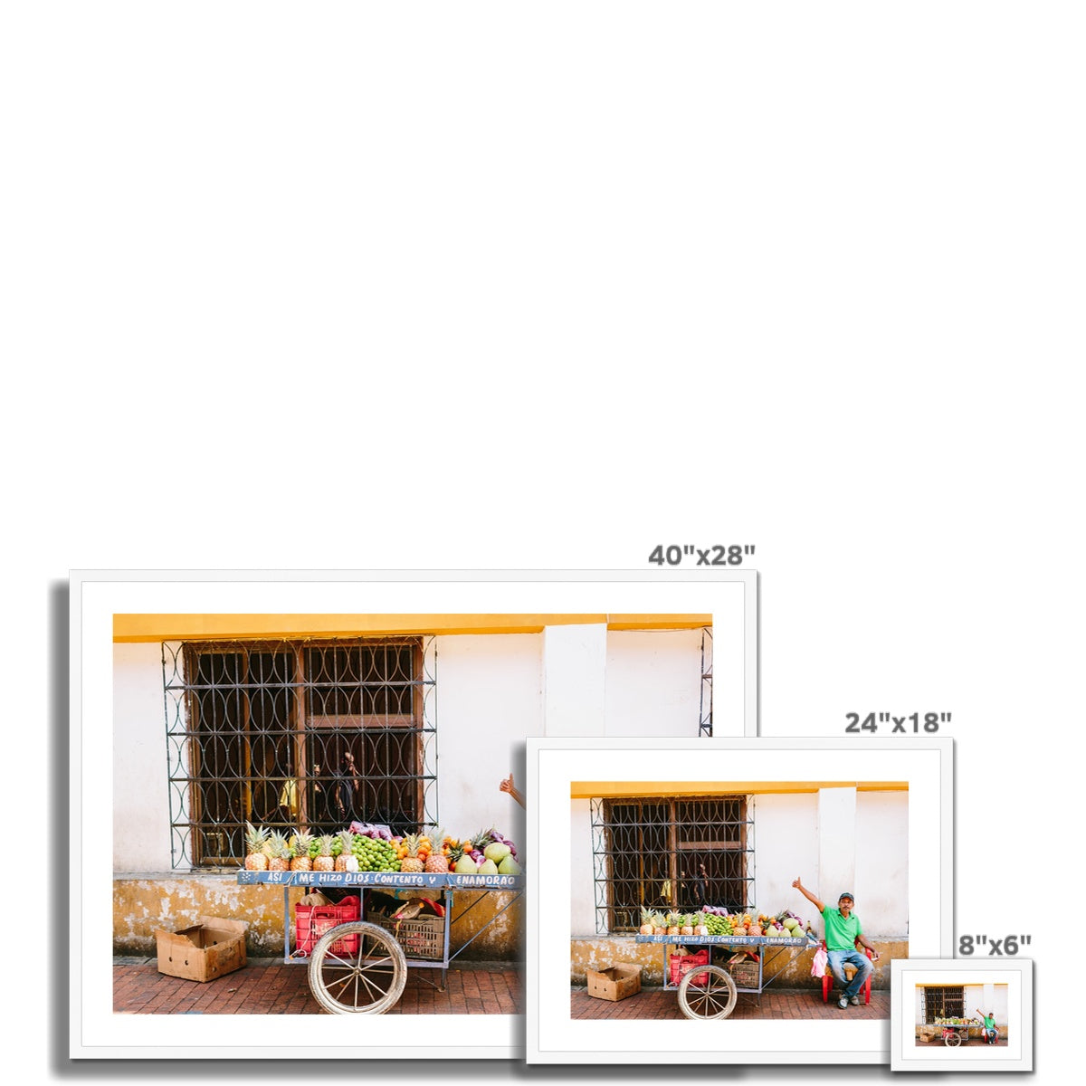 CARTAGENA FRUIT VENDOR IV Framed & Mounted Print