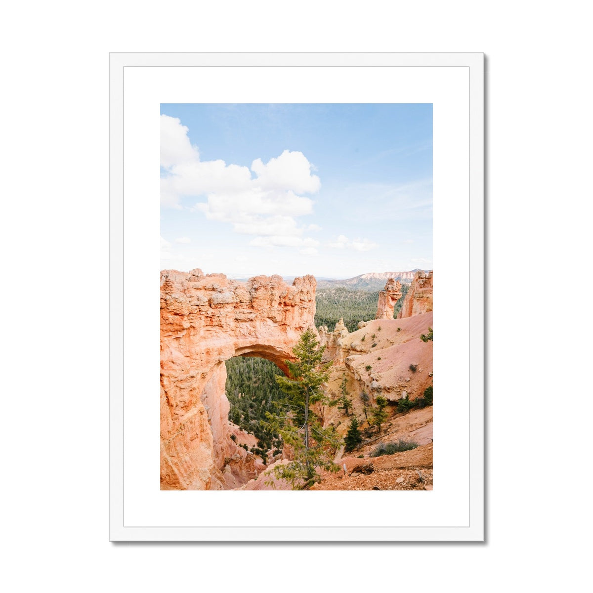 BRYCE CANYON NATURAL BRIDGE Framed & Mounted Print