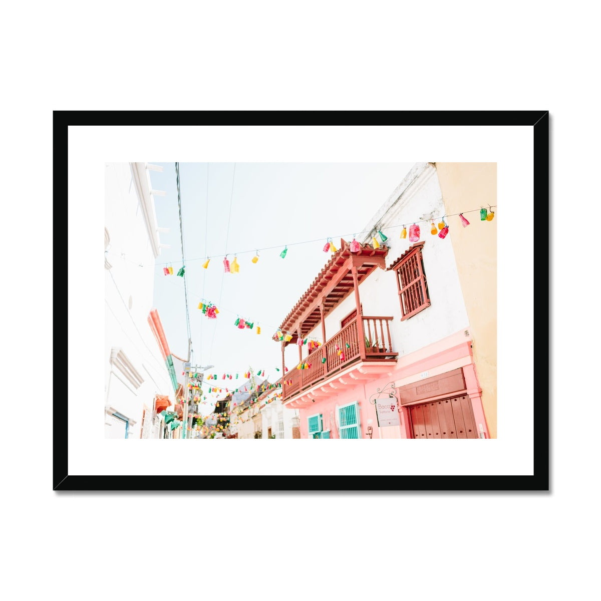 STREETS OF CARTAGENA III Framed & Mounted Print