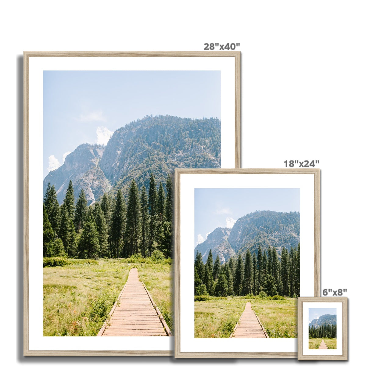 PATH TO YOSEMITE Framed & Mounted Print