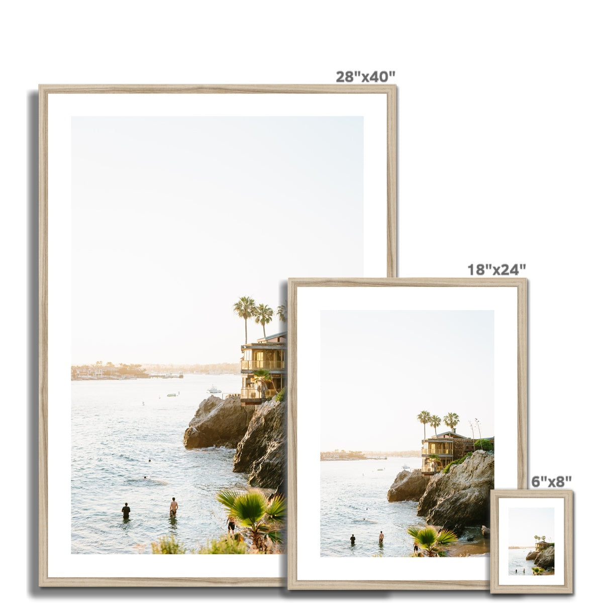 NEWPORT BEACH Framed & Mounted Print