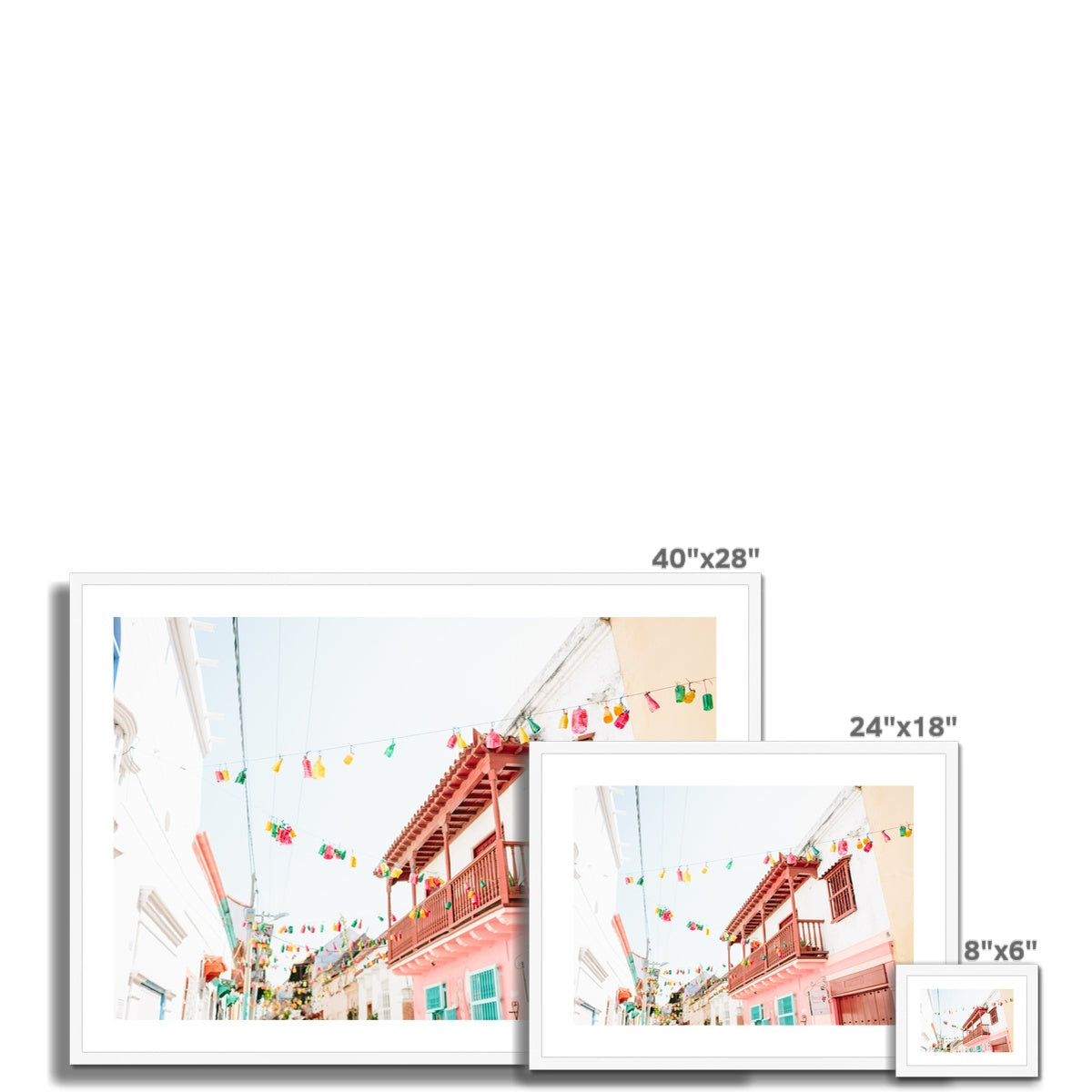 STREETS OF CARTAGENA III Framed & Mounted Print