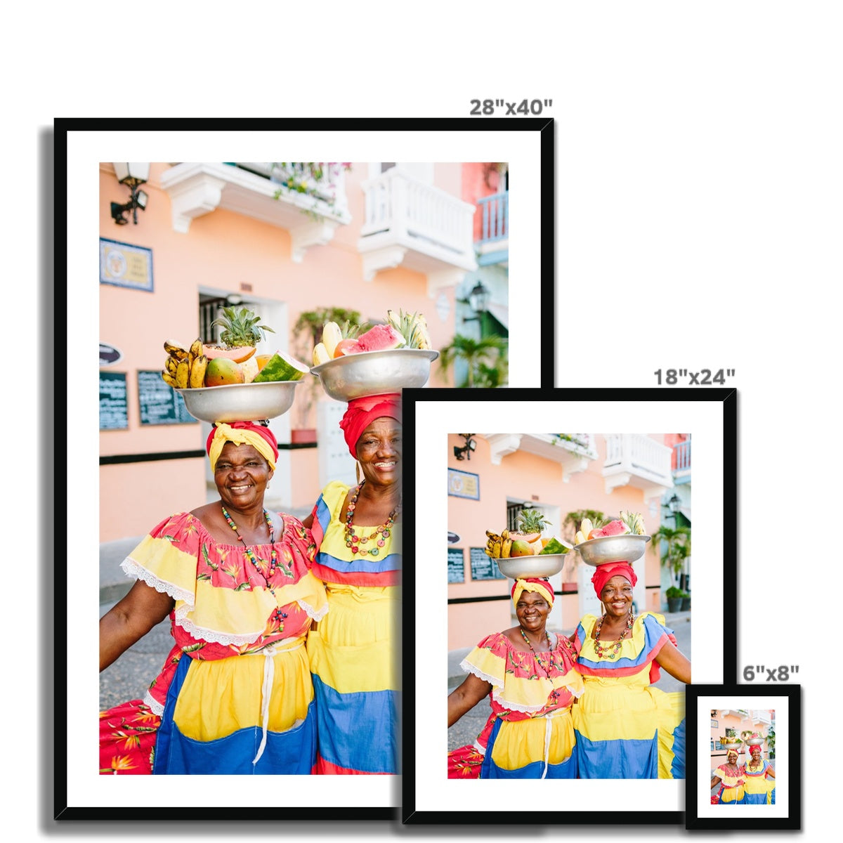 CARTAGENA FRUIT VENDOR II Framed & Mounted Print