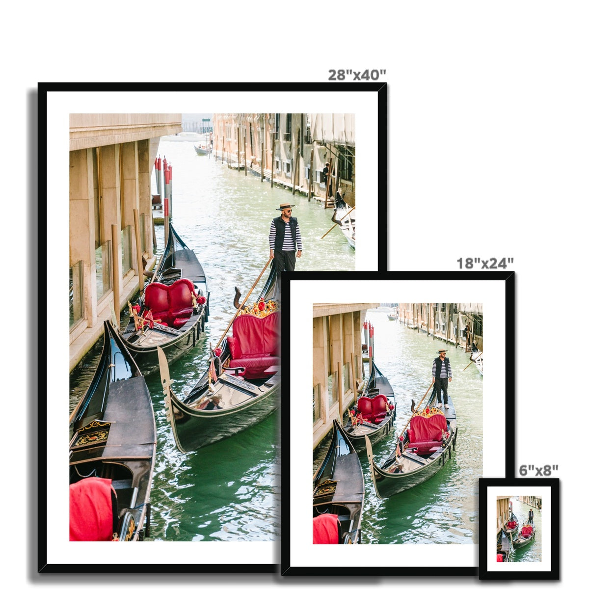 GONDOLIER Framed & Mounted Print