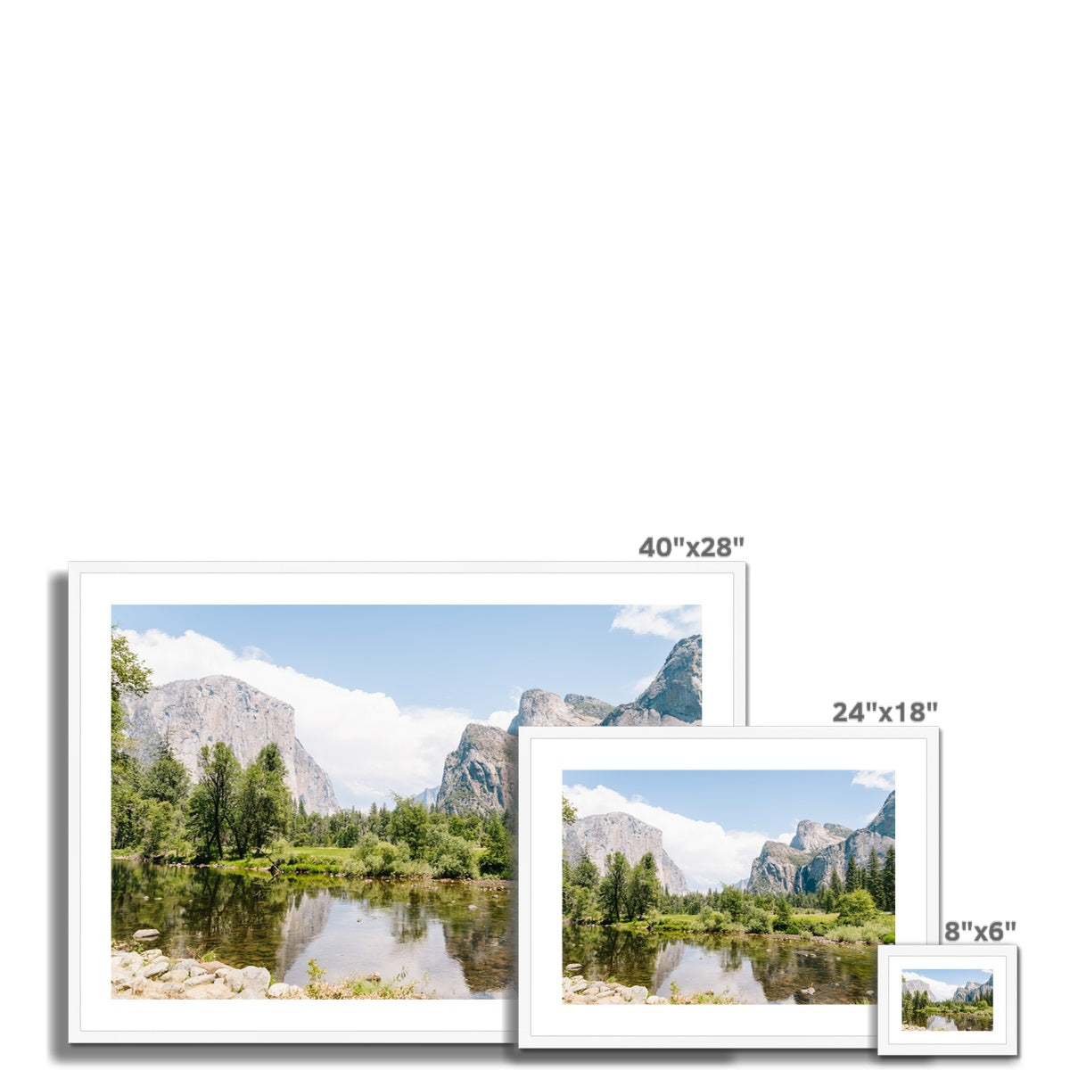 YOSEMITE LAKE Framed & Mounted Print