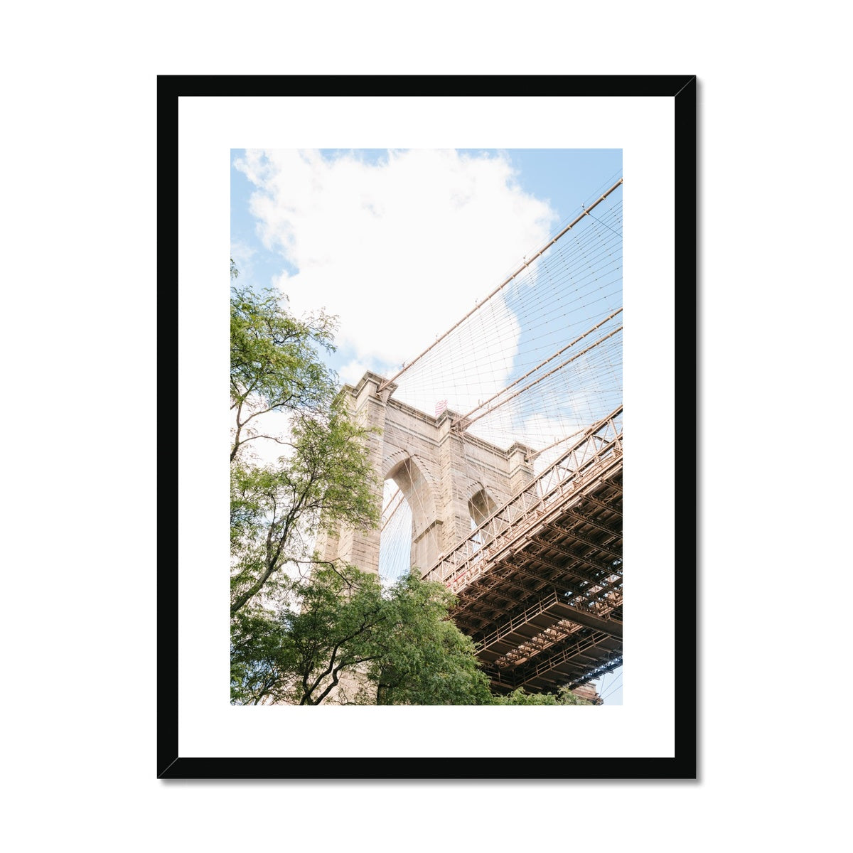 BROOKLYN BRIDGE Framed & Mounted Print
