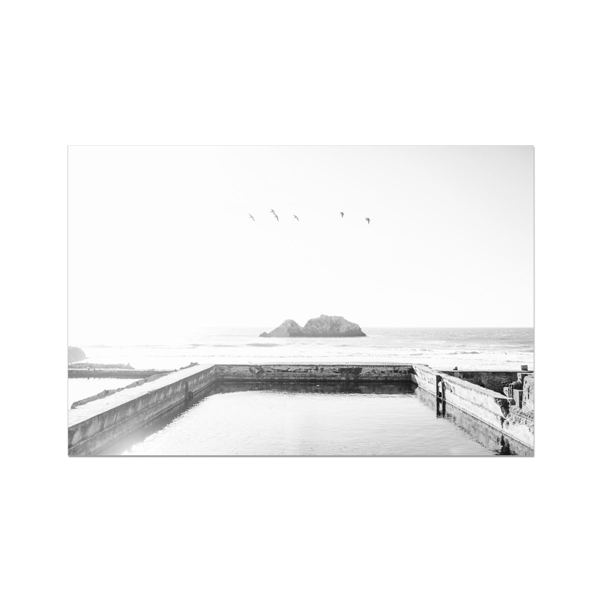 SUTRO BATHS BW Fine Art Print