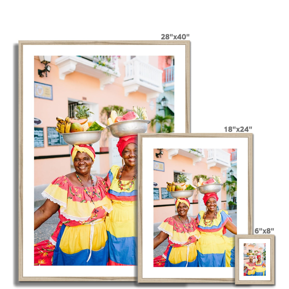 CARTAGENA FRUIT VENDOR II Framed & Mounted Print