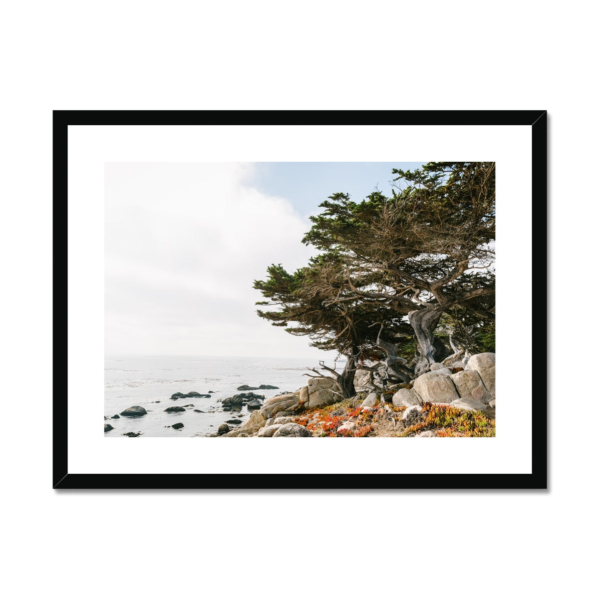 PEBBLE BEACH Framed & Mounted Print
