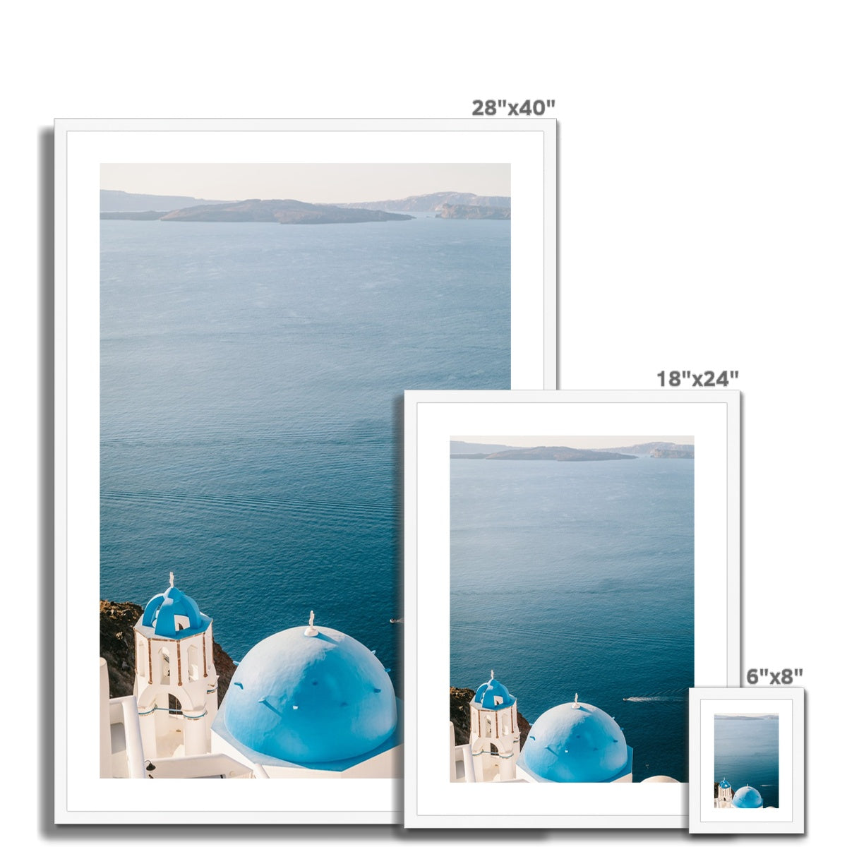 BLUE DOME Framed & Mounted Print