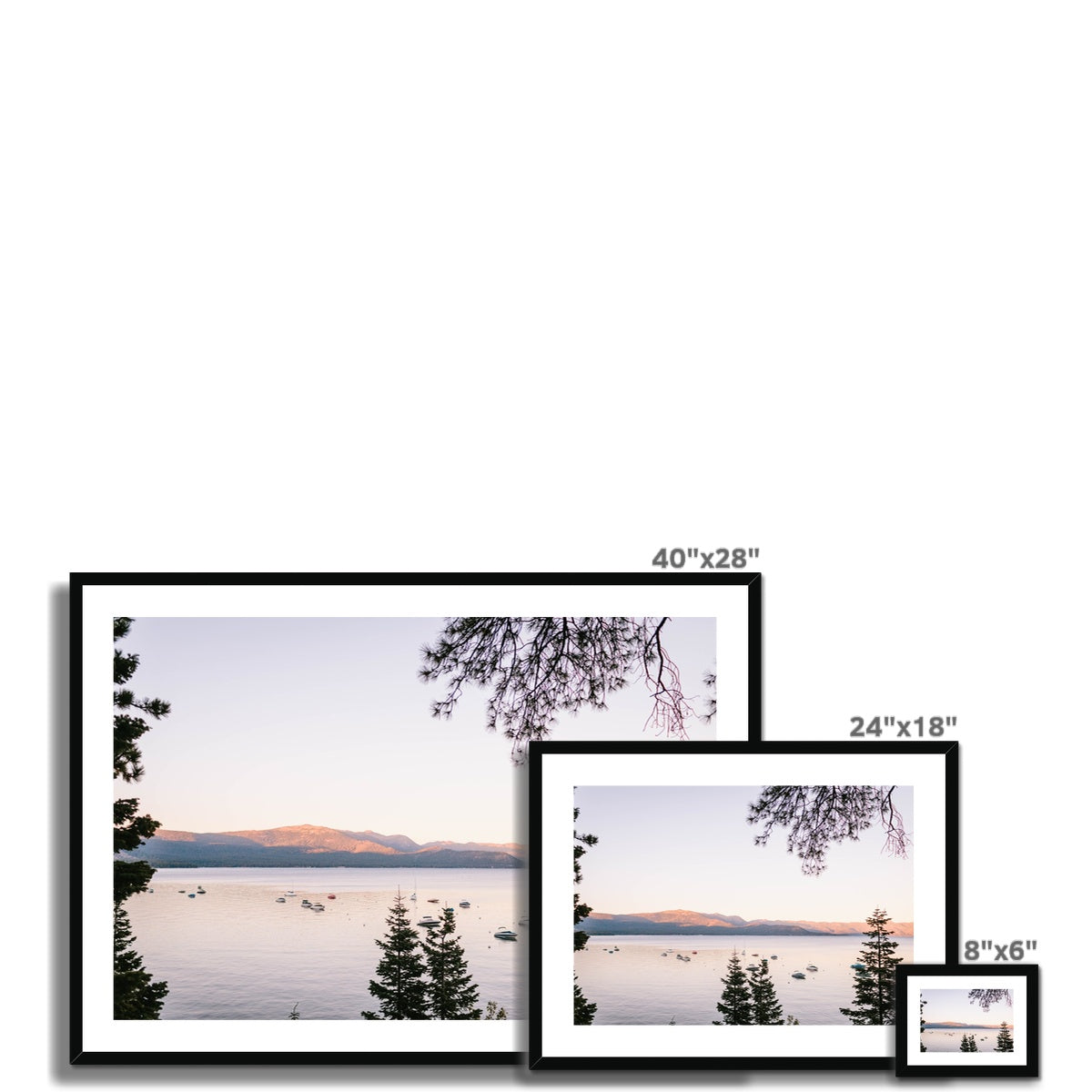LAKE TAHOE II Framed & Mounted Print